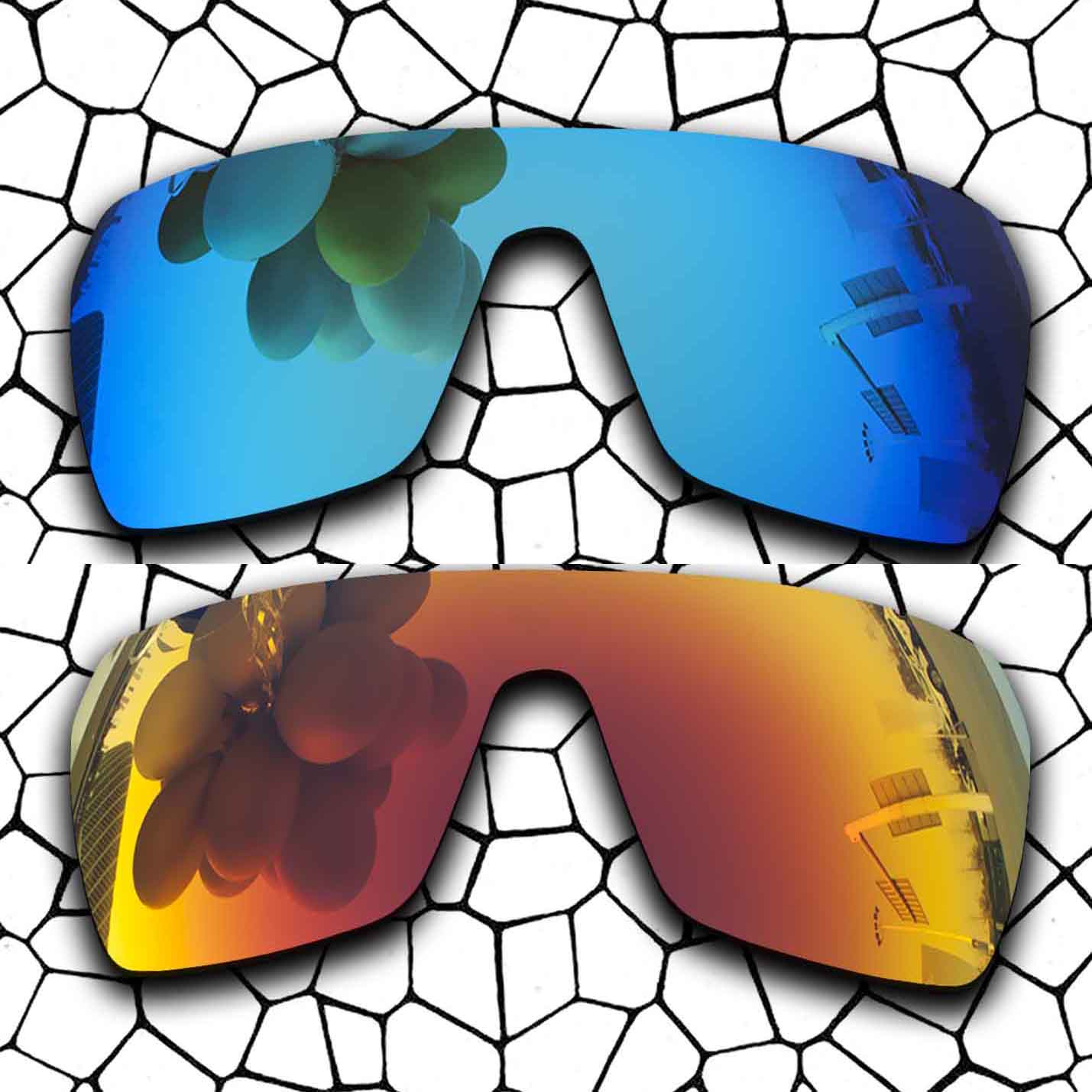 Polarized Sunglasses Replacement Lenses for-Spy Optic Flynn Frame - Many Varieties: Sky Blue-Fire Red