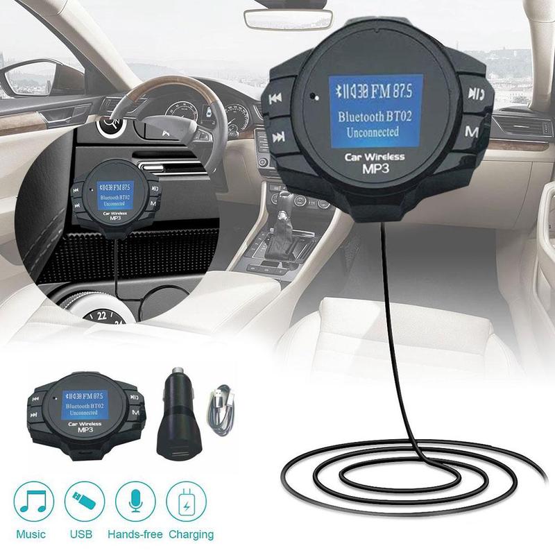 Bluetooth Car Charger Fm Modulator Stereo Auto Speler Audio Adapter Fm-zender Snel Opladen