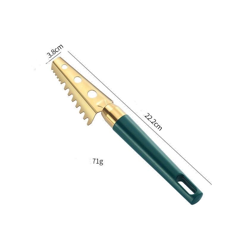 Stainless Steel Scale Scraping Household Fish Killing Planer Scale Knife Manual Fishing Knife Kitchen Scale Removing Tool ZB848