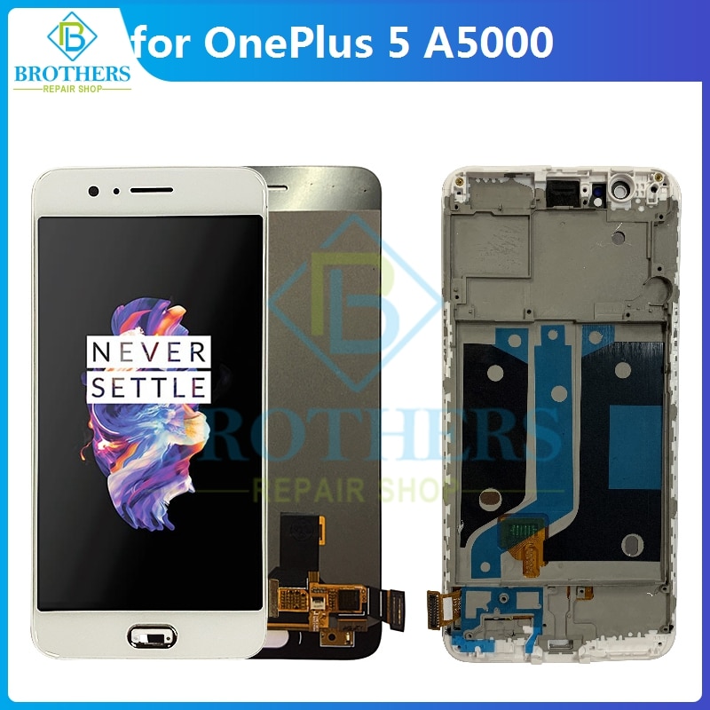 LCD per OnePlus 5 schermo LCD Display LCD per OnePlus 5 A5000 assemblaggio LCD Touch Screen digitalizzatore sostituzione del telefono Test di funzionamento