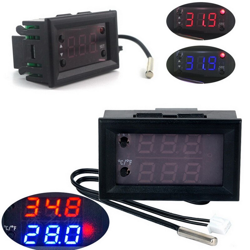 Digital Thermostat Temperature Controller Temp Control Switch with NTC ProbeTemperature Controller Thermostat Thermoregulator