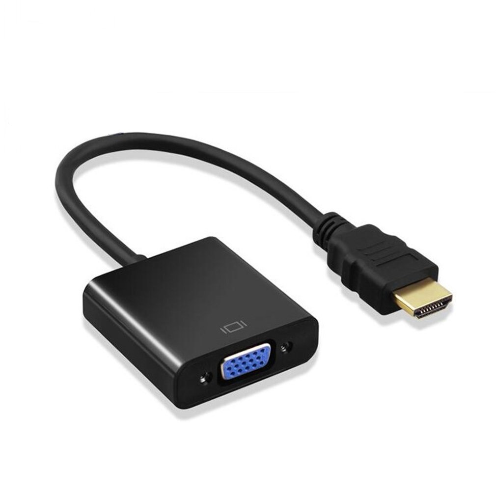 Adaptador de HDMI a VGA macho a hembra Convertidor para PS4 1080P HDMI-VGA adaptador con Video toma de Cable Audio HDMI VGA para PC TV Box: Audio But No Power