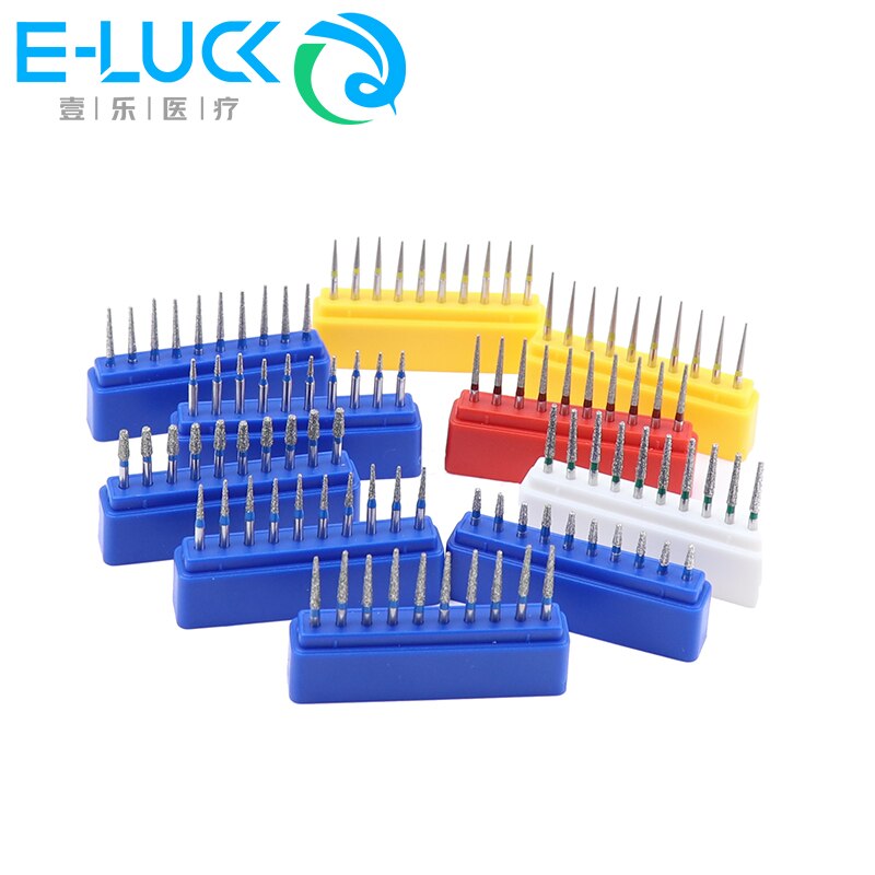 50 Stuks Dental Diamantboor Boor Hoge Snelheid Boren Tf Serie Voor Tanden Polijsten 1.6Mm