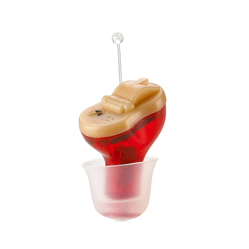 OTC Micro Hearing Aid,Invisible Hearing Aid Device, for Deaf and Elderly, Sound Amplifier,Wireless Microphone, Mini Size: Transparent