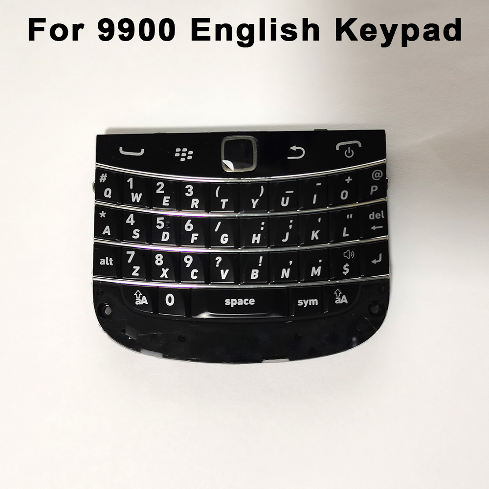 Nowey P'9983 Cover Keyboard For Blackberry 9900 Q20 P9983 9983 Phone English Russian Arabic Keypad Housing Replacement Parts: WHITE