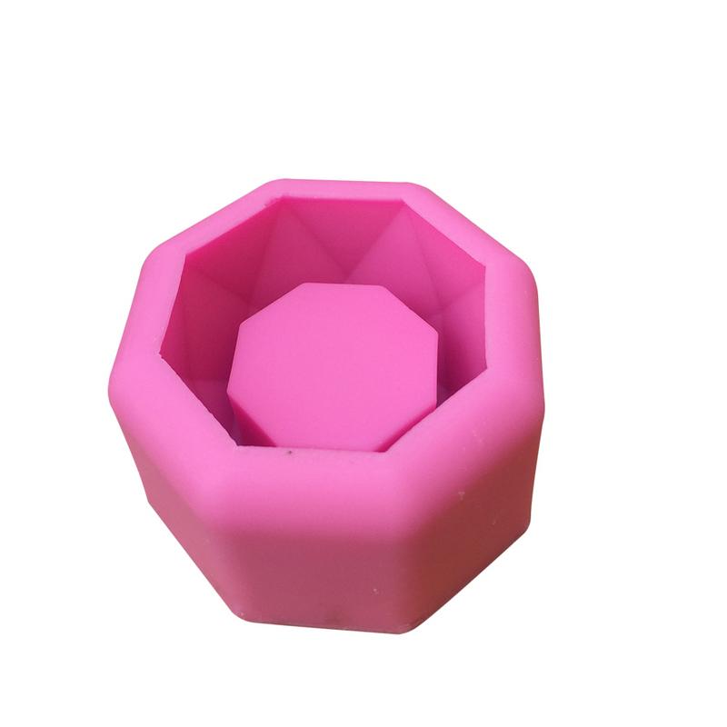 Clay Cement Silicone Mold Concrete Flower Pot Decorative Geometric Polygonal Succulent Plants Vase Mold Office Home Decoration