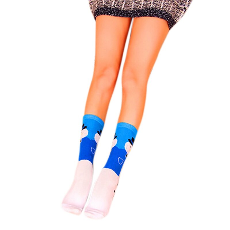 Christmas Socks Cotton Knit Crew Warm Socks For Girls Winter Novelty Christmas: L