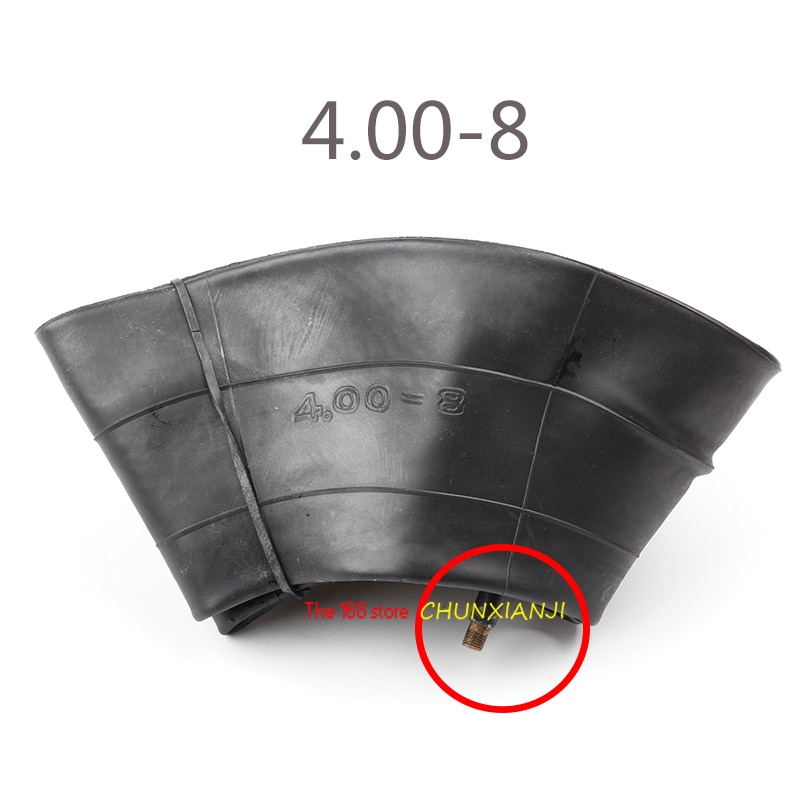 Tubo interior con válvula recta para carretillas, tamaño 4,00-8, saco, camiones, carritos, neumático de Tractor de césped 4,00/4,80-8 (4,80/4,00-8