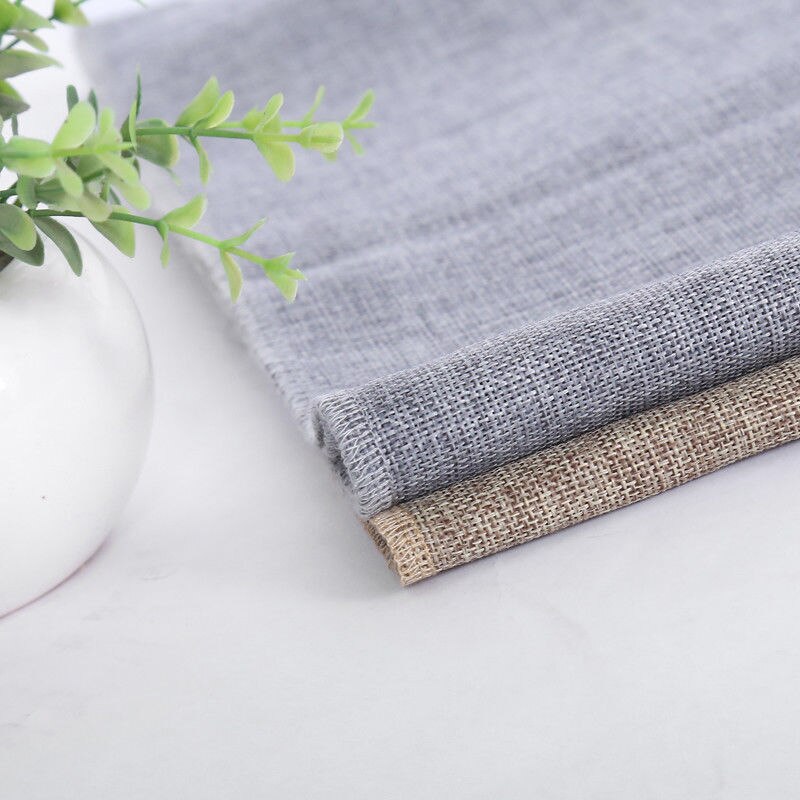 Burlap Table Runner Jute Imitated Linen Tablecloth Rustic Wedding Party Banquet Decoration Home Textiles overlay Gray Khaki