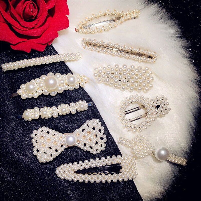 Haarschmuck für damen, edler schmuck, süßwasserperlen, blumenhaarspange, haarnadeln, temperamentvolle braut- und hochzeitsaccessoires