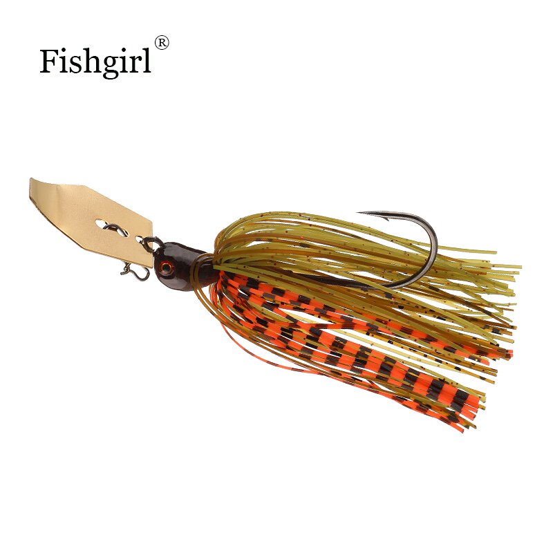 Fishgirl Wobbler JACKY HAMMAR Chatter bait Elite Lures 3/8oz 1/2oz Bladed Skirted Swim Jigs Bass Baits Fishing Lure
