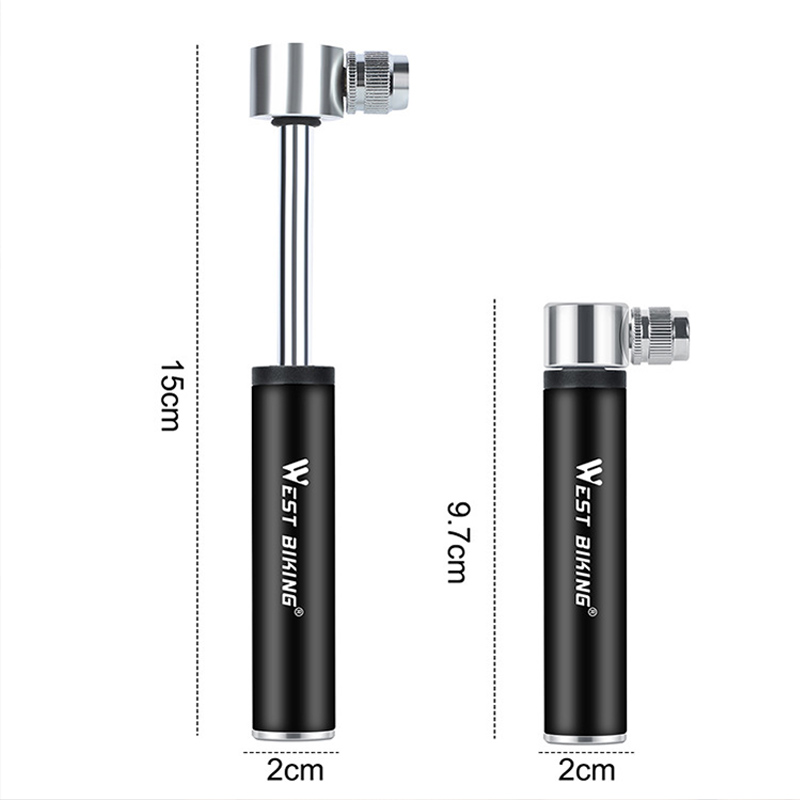 Minibomba de mano para bicicleta, inflador de aire de neumático, válvula Schrader Presta, manguera de aguja de bola, accesorios portátiles para bicicleta de montaña, Universal,