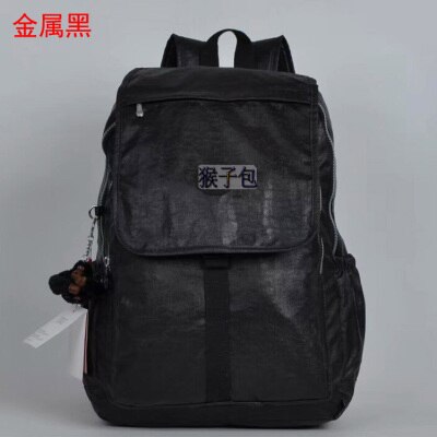 Mochila de nailon con de Mono para mujer, bolso de hombro de colegio, de viaje, Original, 100%: C metal BLACK