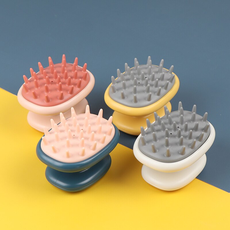 Handheld ABS Scalp Shampoo Massage Brush Washing Shower Hair Comb Mini Head Meridian Massage Comb