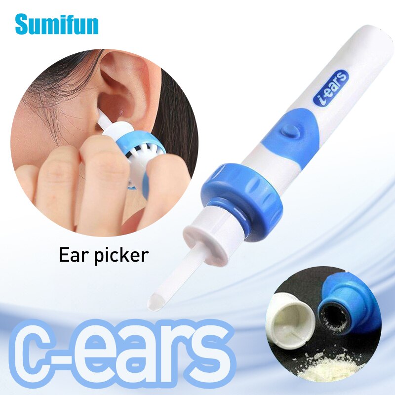 3 stilarter øret renser elektrisk trådløs sikker vibration smertefri vakuum ørevoks pick fjerner spiral øre rengøring enhed  c1918: 1 stk  c1811