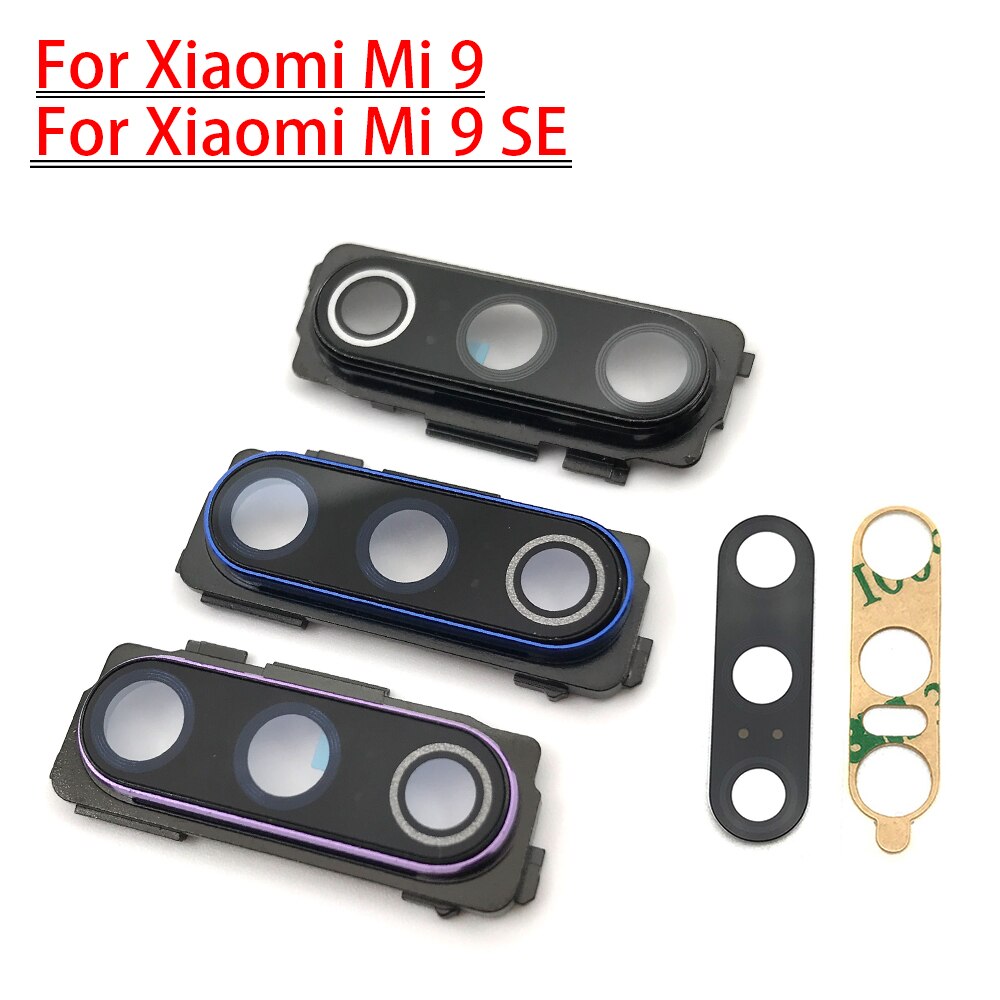 Nieuw Voor Xiaomi Mi9 Mi 9 Se Back Rear Camera Glas Lens Met Frame Houder Cover Vervangende Onderdelen