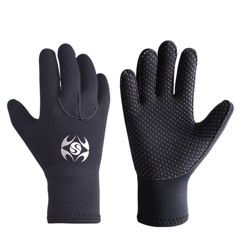 SLINX 3mm neopren handschuhe Prämie Erwachsene Fünf Finger für tauchen, speerfischen, segeln, schwimmen, tauchen ausrügestochen, schwimmen handschuh,: s 7-8cm