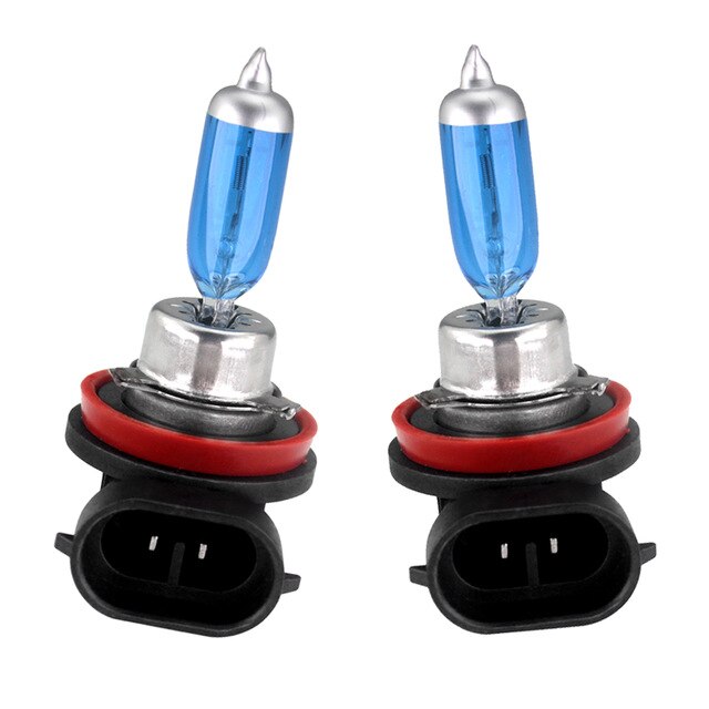 2x H11 12V 55W Xenon Wit 5000K Halogeen Blauwe Auto Koplamp Lamp Globes Bulb Hid: Default Title