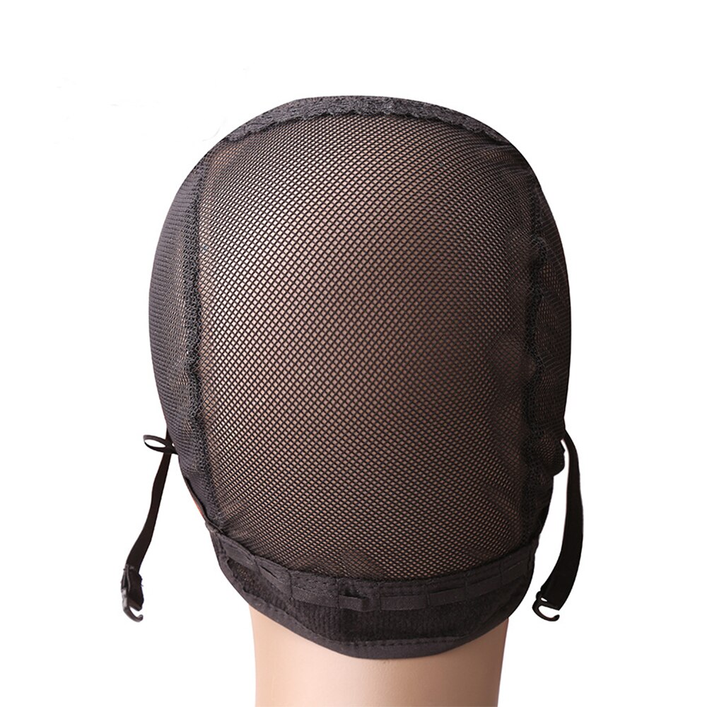 10pcs Wig Caps For Making Wigs And Hair Weaving Stretch Adjustable Wig Cap Black Dome Cap For Wig Hairnets