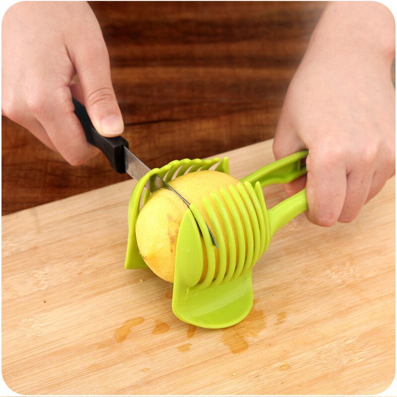 Kitchen Goods Kitchen Gadgets Potato Slicer Tomato Cutter Tool Shreadders Lemon Cutting Holder Cooking Tools Kitchen Accessories