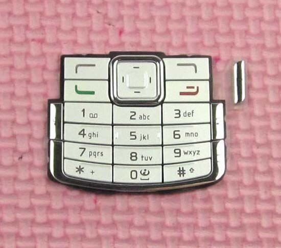 Weiß/Schwarz/Rosa Farbe Neue Ymitn Gehäusedeckel fallen Tastaturen Tastaturen Tasten für Nokia N72, freies