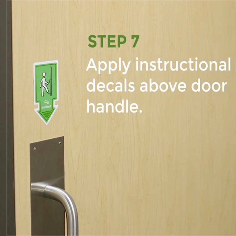 Non-contact Deur Handvat Houder Dikke Metalen Duurzaam Kantoor Huishoudelijke Deur Opener Met Installatie Tool Met Punaise Us