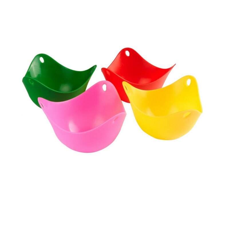 5 stuks/set eierpocheerder siliconen pannenkoek ei gepocheerde peulen bakvorm keuken kookgerei bakvorm willekeurige kleur