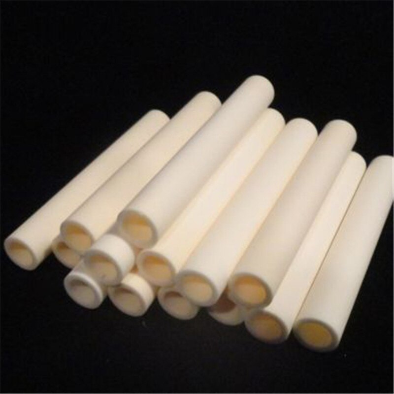 Tube en corindon haute température OD15 * ID10mm | 99.5%-Al2O3 Tube rond en alumine à alésage unique/céramique isolante pour capteurs de Thermocouple