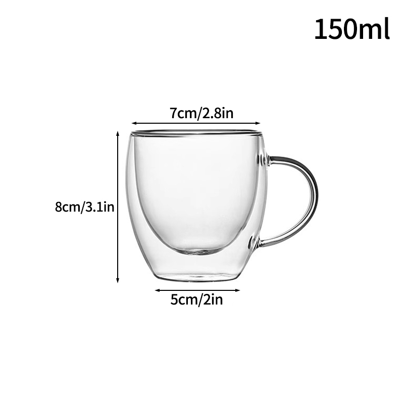 Tazas de café frío, tazas de vidrio estéticas, tazas de café helado, vasos de vidrio, tazas de cóctel, accesorios de escritorio de cocina: Amarillo claro