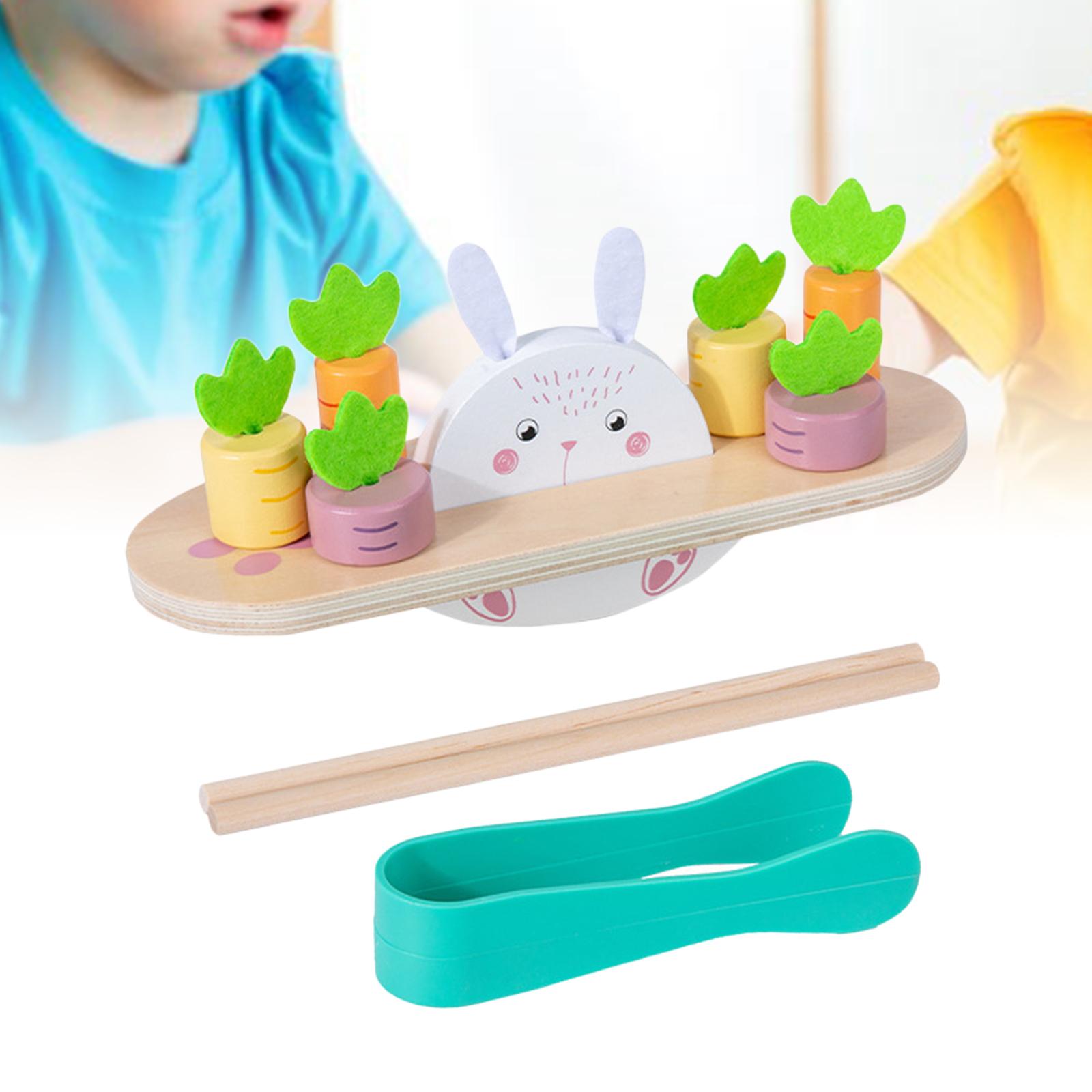 Hasen-balance-stapelbausteine-puzzlespielzeug für jungen und mädchen, lernklassiker