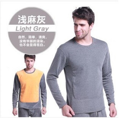Winter Lover Thermal Underwear For Women Men Warm thick Cashmere Black Long Johns Velvet Thick Second Thermal Set Female Skin: Men Light Grey / XL