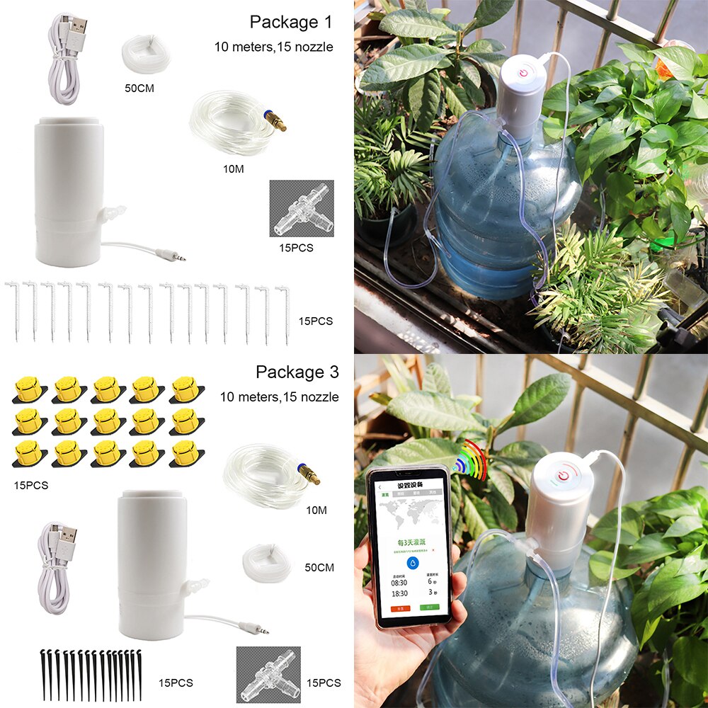 2020New WIFI Control Intelligent Automatic Drip System Garden Remote APP Control Irrigation System Garden Plant Water Pump Timer