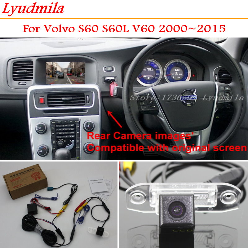 LYUDMILA RCA & Original Factory Screen Monitor For Volvo S60 S60L V60 2000 Rear View Backup