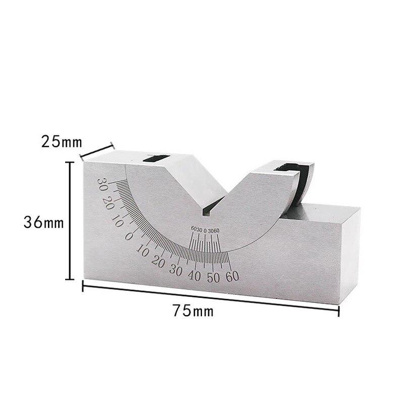 Stainless Steel Milling Machine Precision Parts Adjustable Pad 90 Angle Gauge Debugge V Block Angler Top Tool AP25 for Measuring
