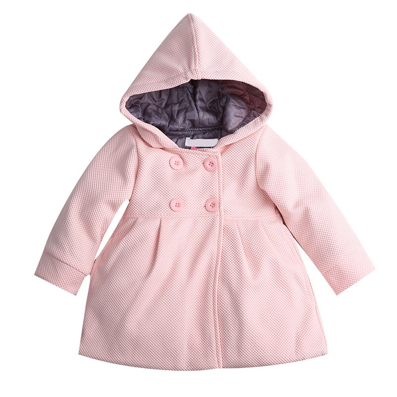 Crianças Roupas Casacos Meninas Crianças Com Capuz Zipper Hoodies Blusão Casaco Bebê Moda Infantil Para A Menina de Volta à Escola de Inverno: Light Pink / 6 to 12 months