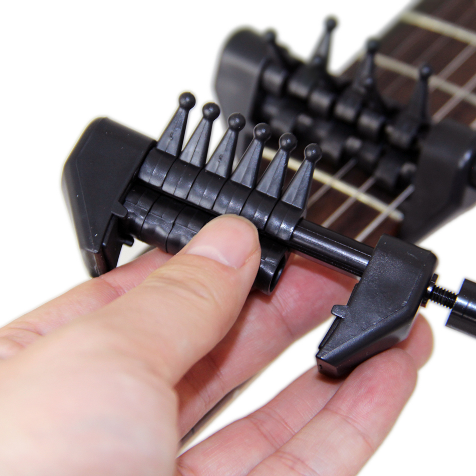 Zwart Flanger Flexi-Capo Portable Alternatieve Tuning Capo voor Gitaar Accessoires