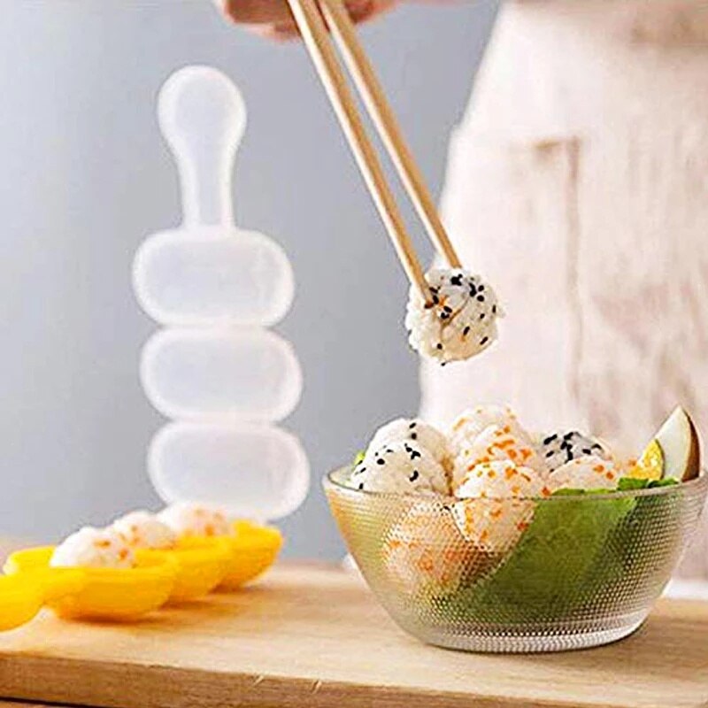 1PCS Kitchen DIY Cute Mini Rice And Vegetable Roll Rice Mold Meat Ball Maker Sushi Tool Bento Accessories