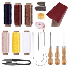 LMDZ Convenient Leather Craft Sewing Kit 22 Pieces Leather Sewing Repair Kit with Simple Method for Beginner-Leather Sewing Tool