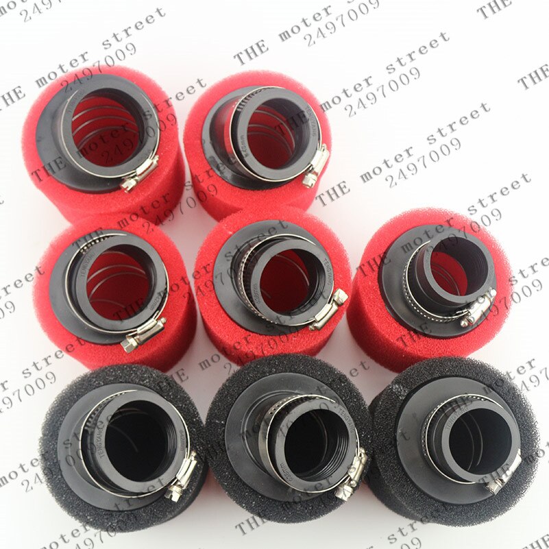 good Neck Foam Air Filter 35mm 38mm 42mm 45mm 48mm Sponge Cleaner Moped Scooter CG125 150cc Dirt Pit Bike Motorcycle