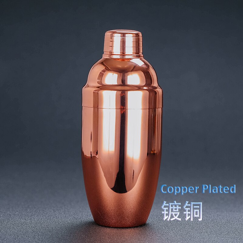 Coctelera de acero inoxidable, 500ml, 3 piezas: Copper Plated