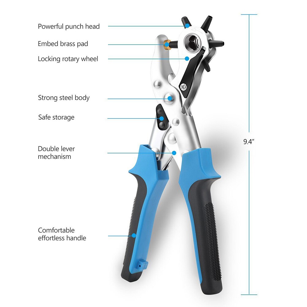 Perceuse à trous pour ceinture en cuir | Outil de perçage, fabricant de trous, outils rotatifs rotatifs rotatifs DNJ998