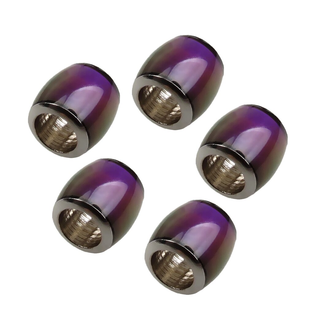 Perles d&#39;humeur thermosensibles, 5 pièces, breloques d&#39;espacement de baril pour collier et Bracelet 7x7mm