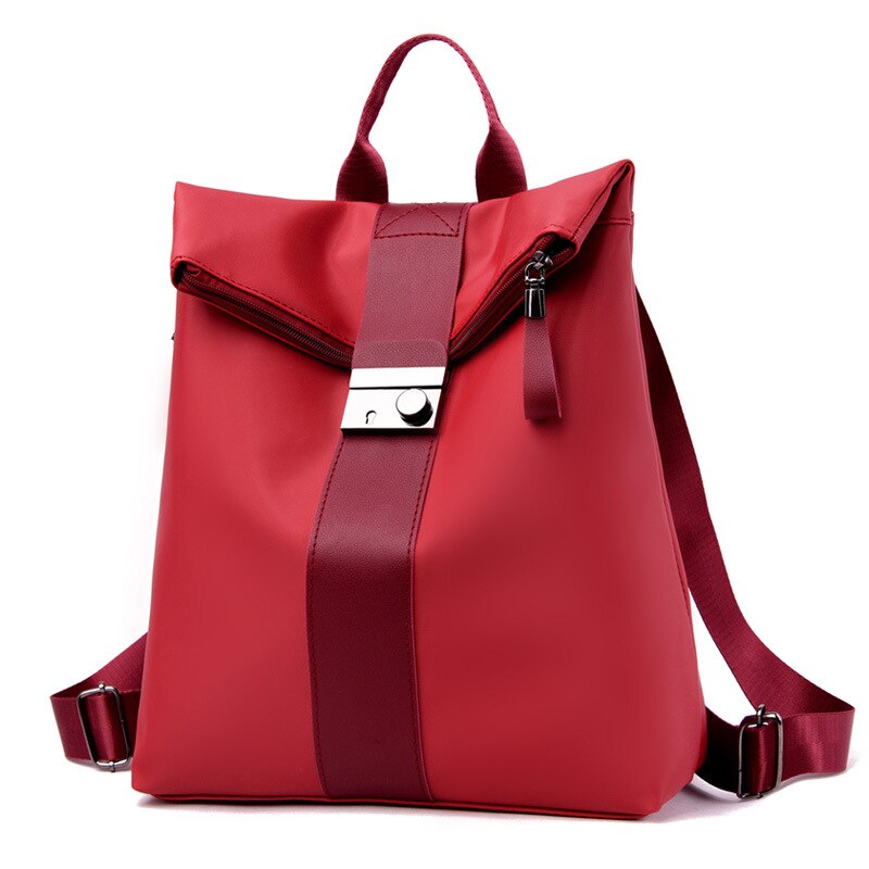 Grote Capaciteit Vrouwen Waterdichte Oxford Rugzak Anti-Dief Mode Dames Rugzakken Multifunctionele Reizen Schooltas Mochilas: Rood