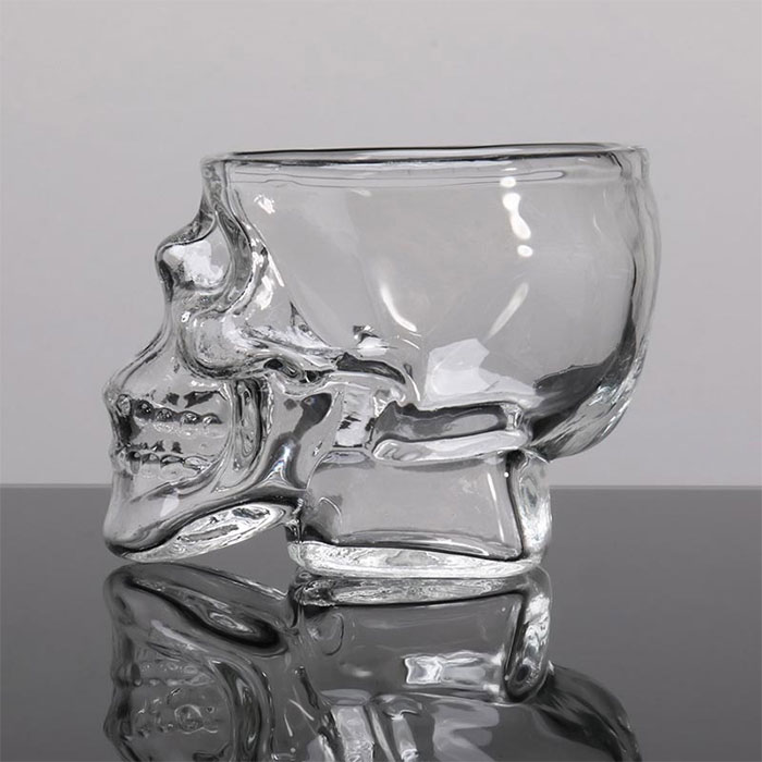 Skalle skalle kopp drinkware gotisk mugg skelett vin ben hög