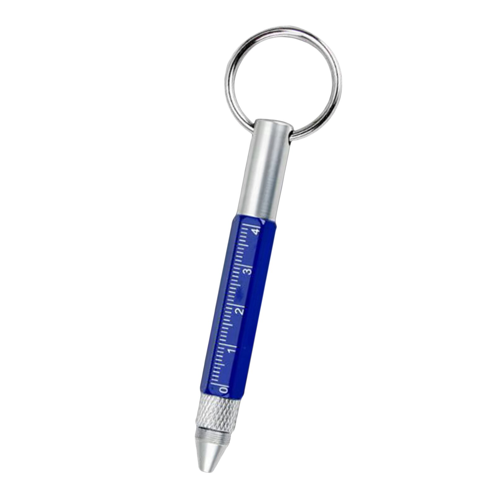 6-in-1 Keyring Pen Practical Keychain Stylus Multifunctional Ballpoint Pen