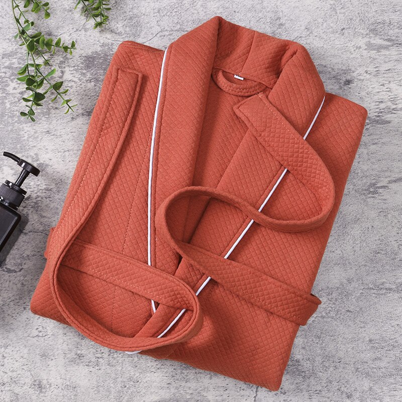 Super zachte badjas in de kleur Terra, Whiskey fleece badjas, SPECIALE