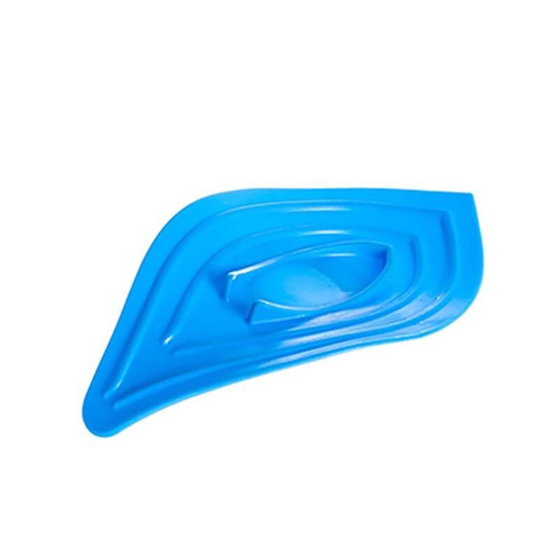 Farverig bladform sæbeholder skridsikker sæbeboks toilet brusebad dræningsstativ badeværelse gadgets sæbeskål sæbeskuffeholder: Blå