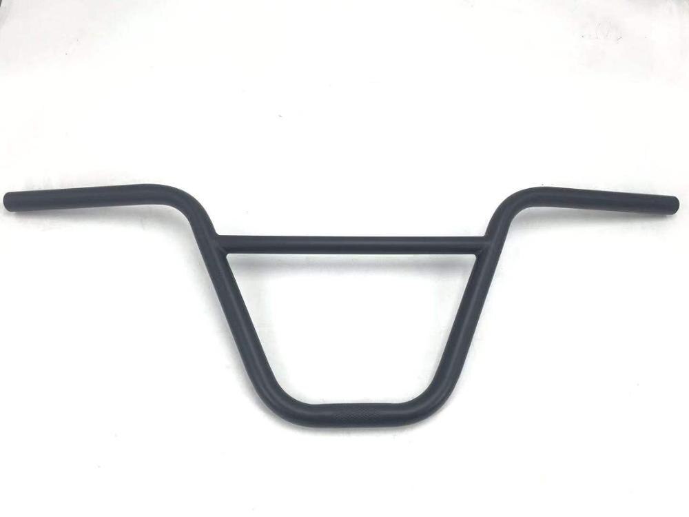 home bmx 9.3inch rise handlebar 4130crmo 1.4t 22.2mm 2pc bar pro for bmx: Black