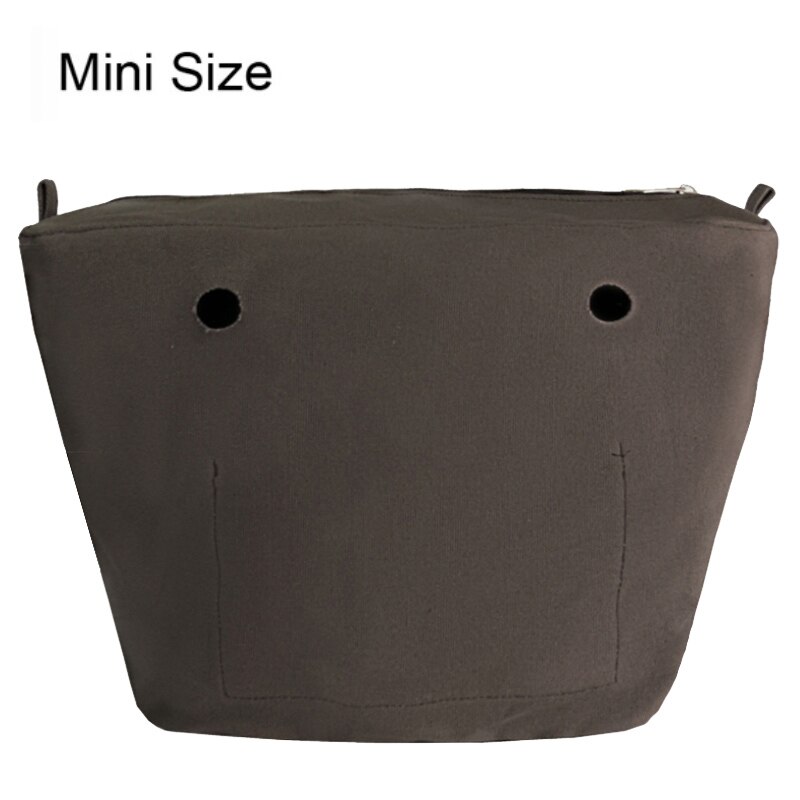 Mini Size Solid waterproof Insert Lining inserts for O bag Obag Mini Pocket women handbag accessories: Coffee Mini