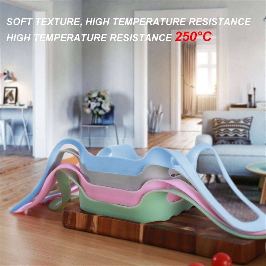 Silicone Roasting Rack Durable Bakeware Sling Trivet Oven Baking Food Rack Set For Kitchen Cooking Steam Holds Roasting Rack